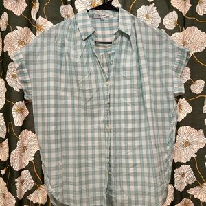Madewell women’s Central plaid shirt in xs
